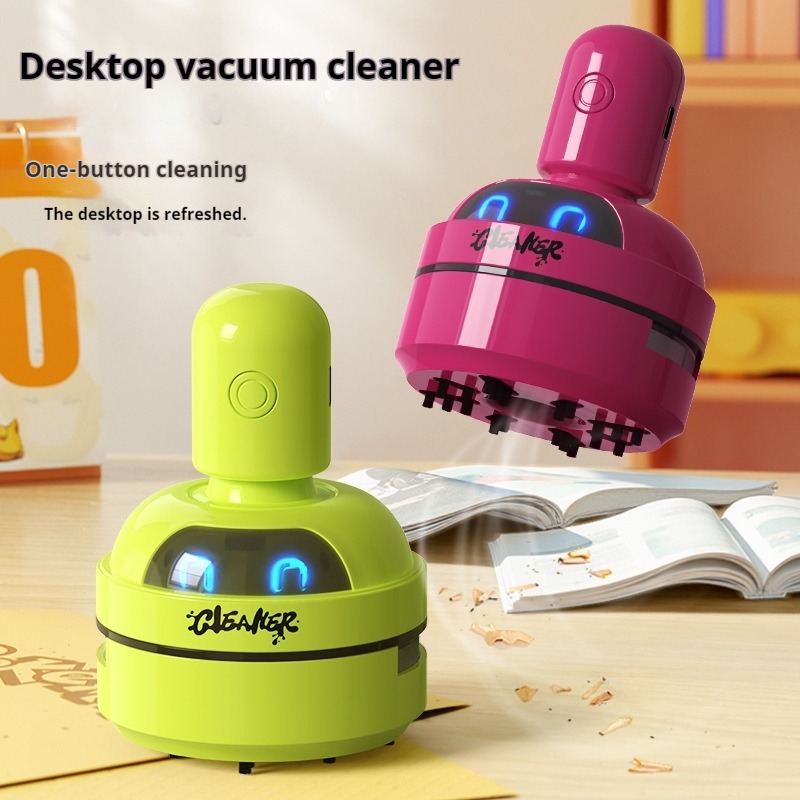 مكنسة كهربائية صغيرة محمولة بت - مراجعة Mini Desktop Vacuum Cleaner For Eraser Dust وسعره